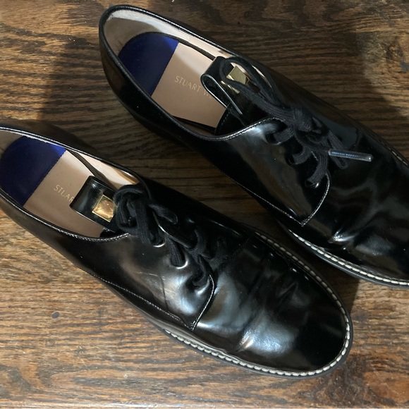 Stuart Weitzman Britton Black Oxfords - Picture 5 of 9